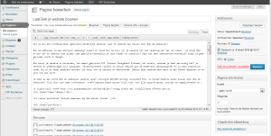 Pagina bewerken in WordPress