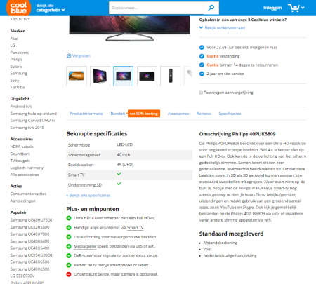webshop beginnen specificaties