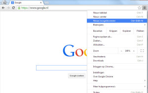 hoog sta ik in google incognito