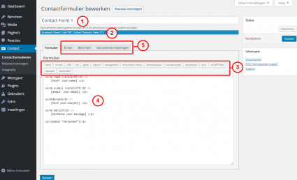 contactformulier contact form 7