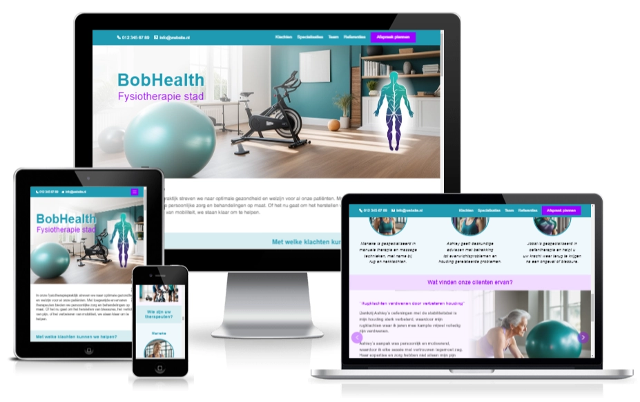 Bobs Budget Website fysiotherapie